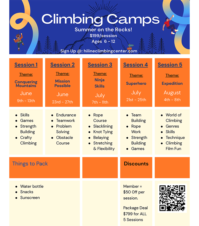 summer camp flyer